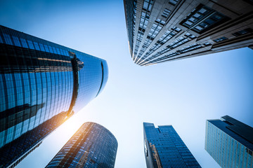 Low angle shot of modern architecture