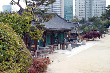 Wall Mural - Bongeunsa Buddhist Temple of South Korea