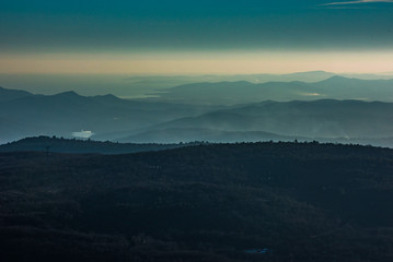 Canvas Print - The south of France, the Cote d'Azur, the valley of stones above the city of Cannes at an altitude of 1 kilometer