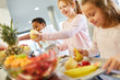© Robert Kneschke - Pupils in elementary school at the fruit buffet