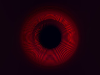red light effects on round placeholder for your text on dark background.