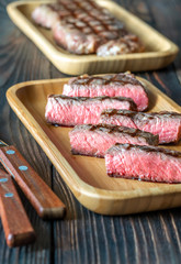 Canvas Print - Slices of strip steak