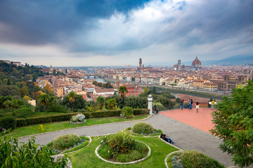 Wall Mural - Florence. Aerial view of the city.