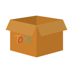 Poster - Isolated toys box vector design
