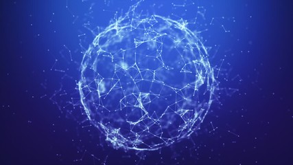 Wall Mural - technology background network futuristic concept
