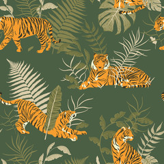 Pattern Animals Jungle Leaf