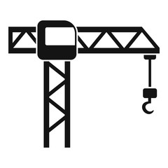 Sticker - Hook crane icon. Simple illustration of hook crane vector icon for web design isolated on white background