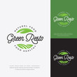 © Syifa5610 - Green restaurant logo, fresh food restaurant badge logo vector, restaurant label