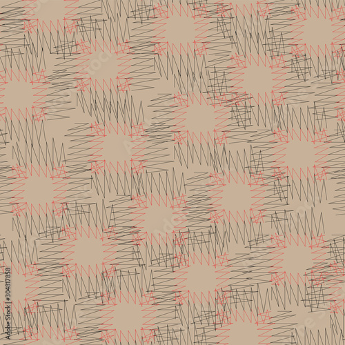 Geometric zigzag style seamless pattern