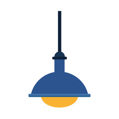 Sticker - ceiling lamp icon, flat design