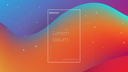 Wall Mural - abstract modern graphic element. dynamical colored forms and waves. gradient abstract banner with fl