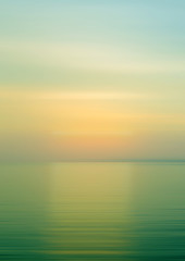 Wall Mural - Abstract background motion blur sunset on the sea