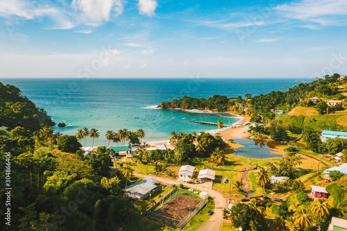 Beautiful tropical Barbados island Tableau sur Toile