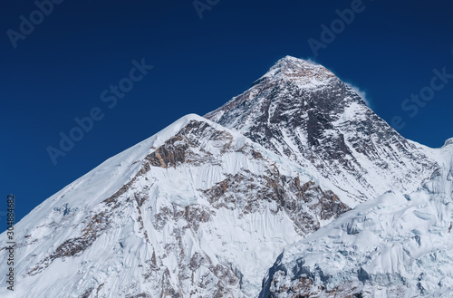 Fototapeta Mount Everest  szczyt-swiata-poludniowo-zachodnia-sciana-mount-everest-lub-sagarmatha-lub-chomolungma-lub-zhumulangma-8848m-widok-z-gory-kala-patthar-5644m-w-pazdzierniku-2019-r-obraz-w-wysokiej-rozdzielczosci-23-mp