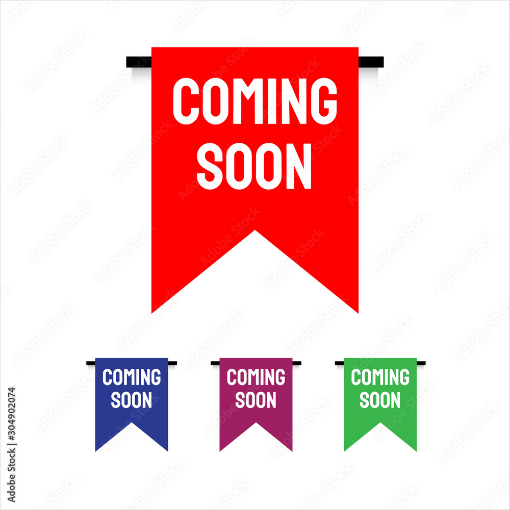 new stylish coming soon sign. an icon for website page site and offline ...