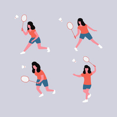 Sticker - Badminton