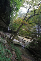 Wall Mural - Nature Hike with Waterfall