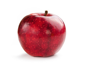 Wall Mural - Red apple on a white background