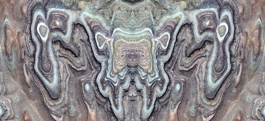 abstract symmetrical photograph of the deserts of Africa from the air, aerial view, abstract expressionism, mirror effect, symmetry, kaleidoscopic