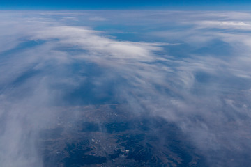  飛行機からの雲海#9
