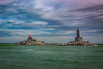 Thiruvalluvar statue of kanyakumari, india