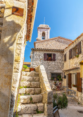 Wall Mural - View of Gourdon, a small medieval village in Provence, France. Gourdon is listed under the most beautiful villages of France