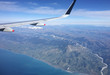 Flug über die Südinsel in Neuseeland