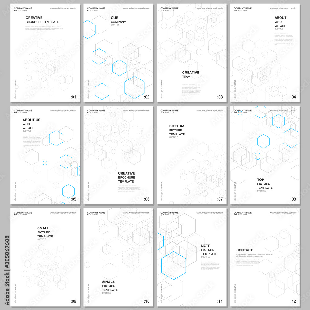 A4 brochure layout of covers design templates for flyer leaflet, A4 ...