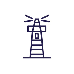 Sticker - light house marine isolated icon