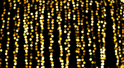 Wall Mural - holiday christmas background with bokeh lights