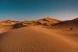 © Andy Troy/Wirestock - Beautiful view of tranquil desert under the clear sky captured in Morocco