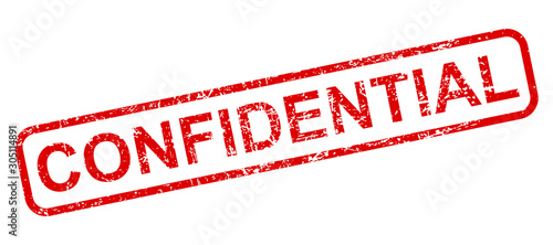 Fotografía Confidential red stamp icon sign – stock vector