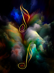 Wall Mural - Colorful Abstract Clouds