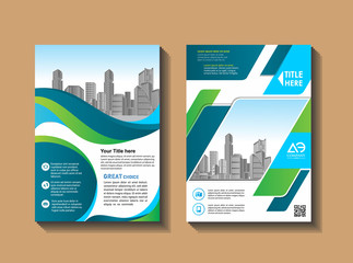 Wall Mural - cover, layout, brochure, magazine, catalog for annual report