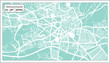 © BooblGum - Kahramanmarash Turkey City Map in Retro Style. Outline Map.