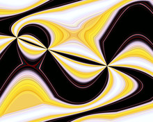 Yellow Black Fluid Abstract Fractal Background