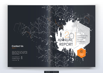 Canvas Print - Cover design annual report,vector template brochures, flyers, presentations, leaflet, magazine a4 size. Minimalistic design background