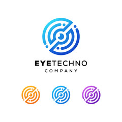 eye technology logo design for your company
