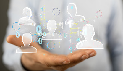business, people, communication, social network and technology concept