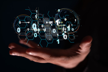 software, web development, programming concept. abstract programming
