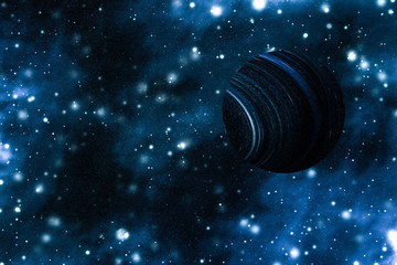 Wall Mural - stars, planet and galaxy in cosmos universe, space and time travel science background