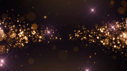 Wall Mural - golden sparkle background glitter particles