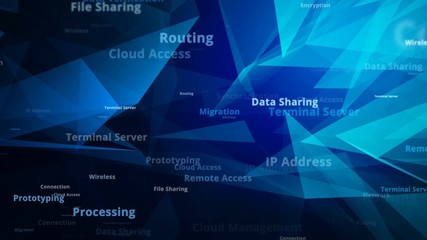 Wall Mural - information technology internet background