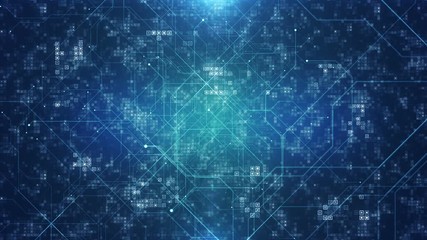 Futuristic Digital Technology Background.