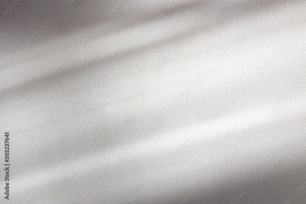 background of organic shadow over white textured wall - obrazy, fototapety, plakaty 