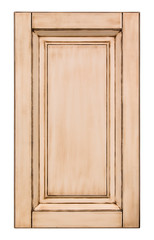 Sticker - Decorative beige wooden kitchen cabinet door.