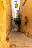 Fototapeta Uliczki - views of the streets in the ancient town mdina, malta island