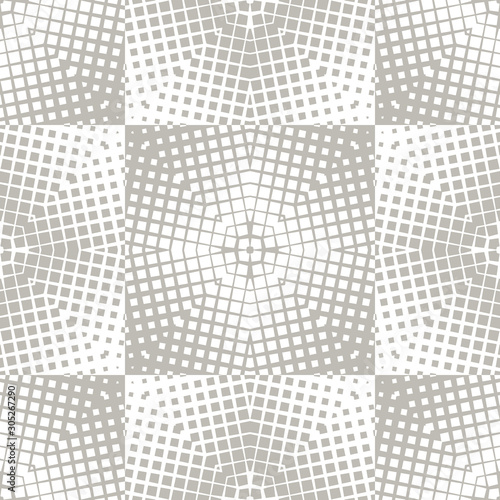 Simple seamless pattern with geometric texture. Optical illusion of the trans...