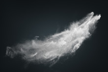 Abstract Design Of White Powder Snow Cloud