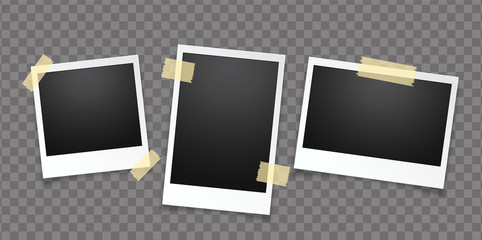 Wall Mural - Realistic vector photo frame